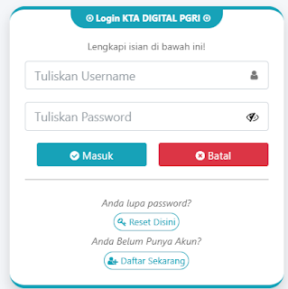 Register PGRI Gunungputri - Persatuan Guru Republik Indonesia Cabang Gunungputri